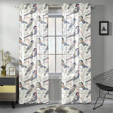 Pigeon Pattern Print Design 04 Gauze Curtain