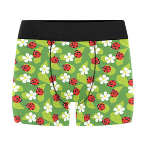 Ladybug Pattern Print Design 01 Men's All Over Print Boxer Briefs Men's Underwear