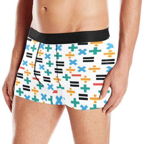 Math Pattern Print Design 05 Men's All Over Print Boxer Briefs Men's Underwear