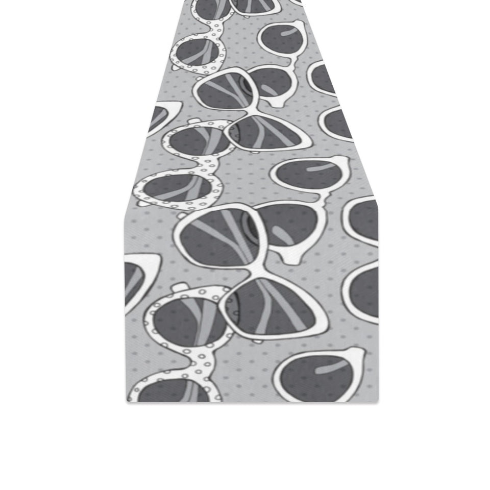 Sun Glasses Pattern Print Design 04 Table Runner