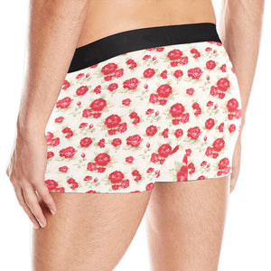 Rose Pattern Print Design 01 Men's All Over Print Boxer Briefs Men's Underwear