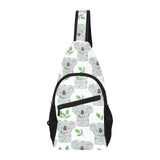 Hand drawn Koala leaves pattern All Over Print Chest Bag