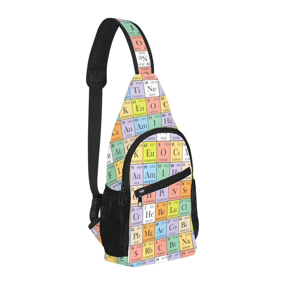 Chemistry Periodic Table Pattern Print Design 01 All Over Print Chest Bag