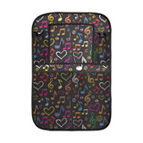 Music Notes Pattern Print Design 02 Car Seat Back Organizer