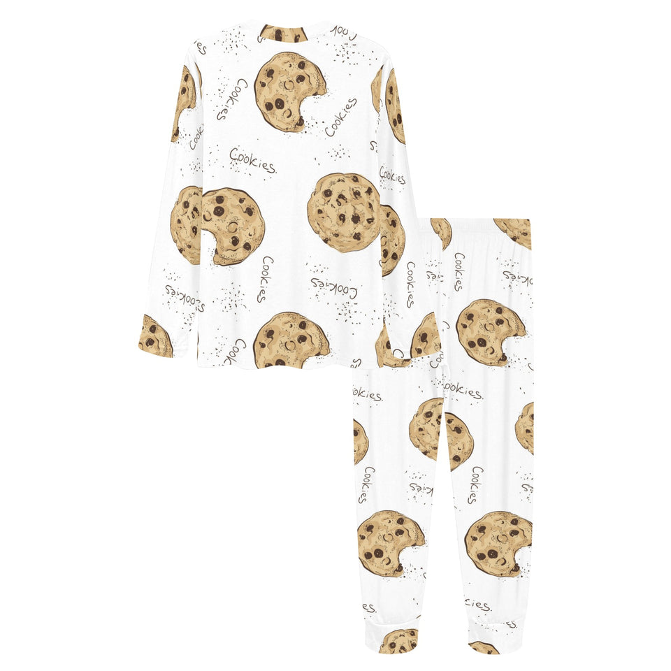 Sketch style cookie pattern Women's All Over Print Pajama Set