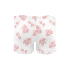 Pink sakura cherry blossom pattern Men's Swimming Trunks