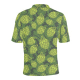 Hop pattern Hop cone background Men's All Over Print Polo Shirt