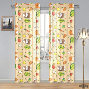 Guinea Pig Pattern Print Design 05 Gauze Curtain