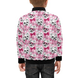 Yorkshire Terrier Pattern Print Design 03 Kids' Boys' Girls' Bomber Jacket