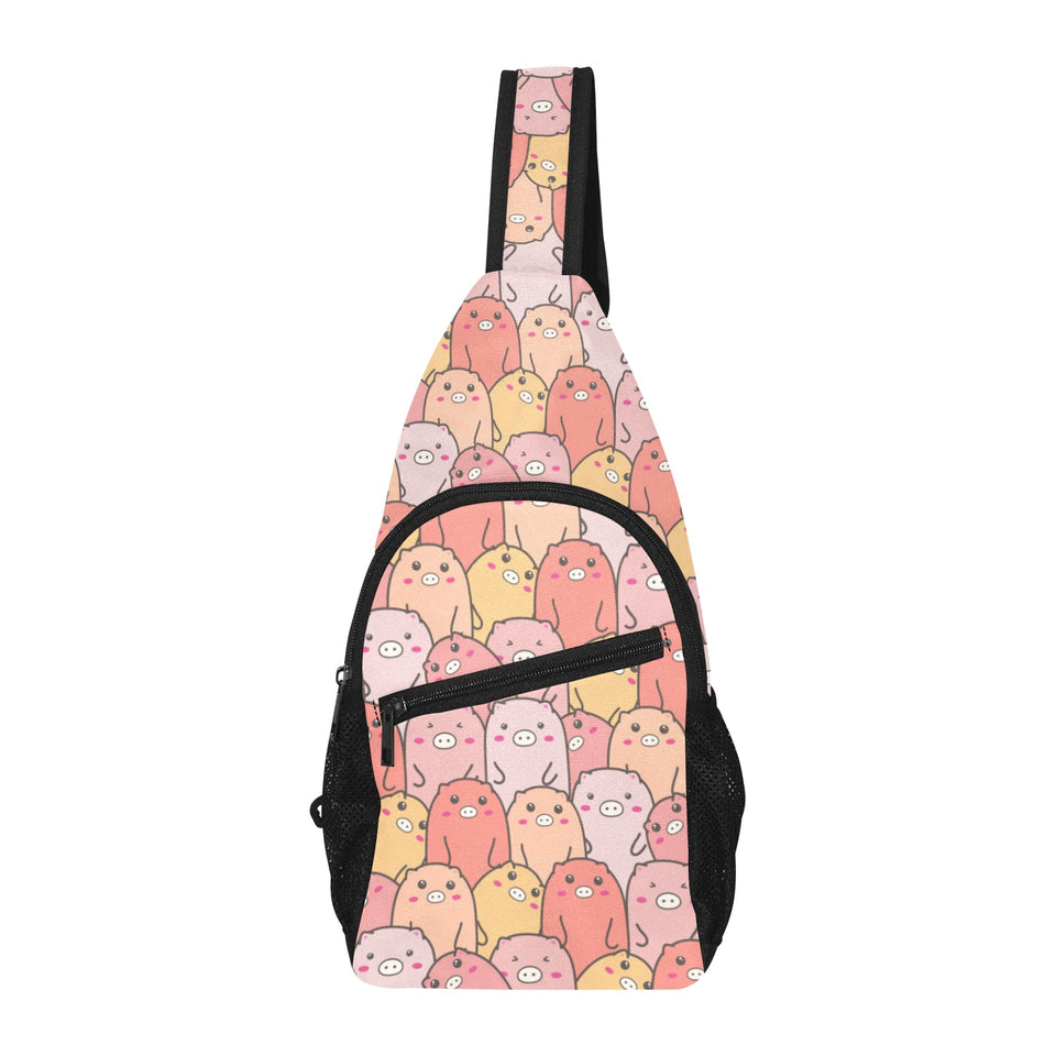 Pig Pattern Print Design 04 All Over Print Chest Bag