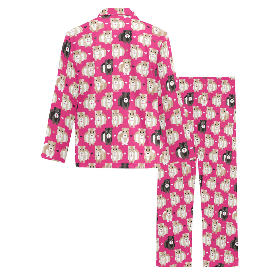 Guinea Pig Pattern Print Design 01 Men's Long Pajama Set