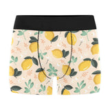 lemon flower leave pattern Men's All Over Print Boxer Briefs Men's Underwear