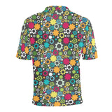 Gear Pattern Print Design 03 Men's All Over Print Polo Shirt