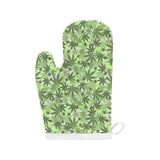 Canabis Marijuana Weed Pattern Print Design 01 Heat Resistant Oven Mitts