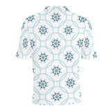 nautical steering wheel chain Men's All Over Print Polo Shirt