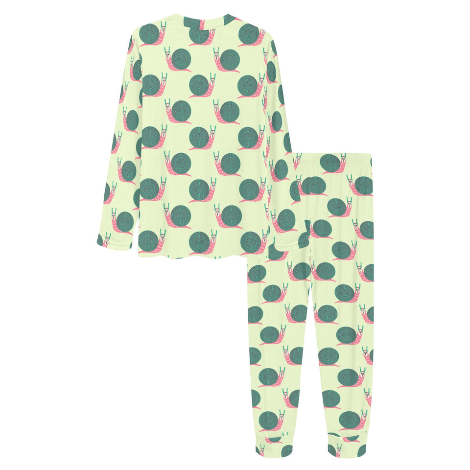 Snail Pattern Print Design 04 Women's All Over Print Pajama Set