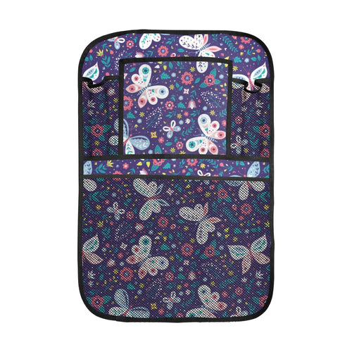 Colorful butterfly flower pattern.eps Car Seat Back Organizer