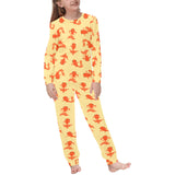 Goldfish Pattern Print Design 02 Kids' Boys' Girls' All Over Print Pajama Set