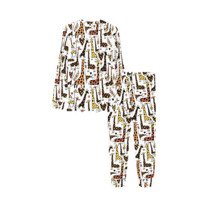 Giraffe Pattern Print Design 05 Kids' Boys' Girls' All Over Print Pajama Set