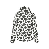 Cow skin pattern Women's Padded Hooded Jacket