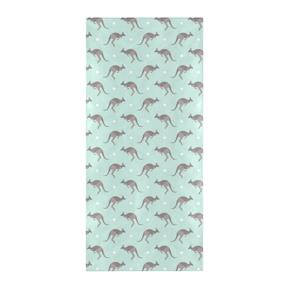 Kangaroo pattern background Beach Towel