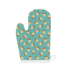 Sandwich Pattern Print Design 03 Heat Resistant Oven Mitts