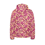 Popcorn Pattern Print Design 02 Kids' Boys' Girls' Padded Hooded Jacket