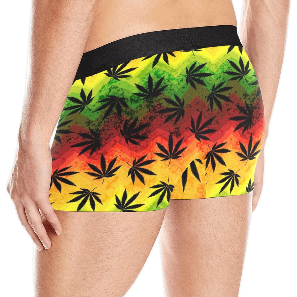 Canabis Marijuana Weed Pattern Print Design 03 Men's All Over Print Boxer Briefs Men's Underwear