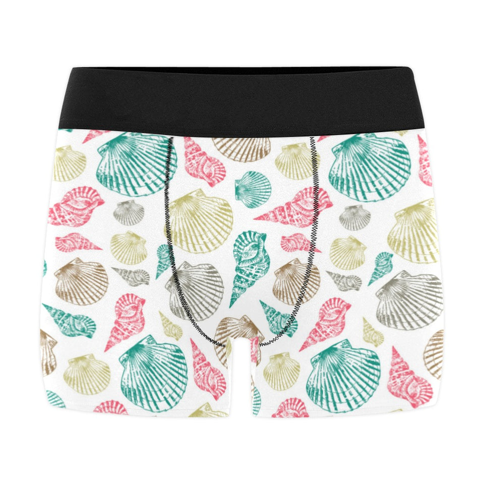 Colorful shell pattern Men's All Over Print Boxer Briefs Men's Underwear