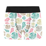 Colorful shell pattern Men's All Over Print Boxer Briefs Men's Underwear