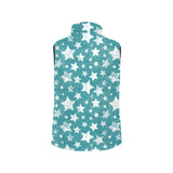 Vintage star pattern Women's Padded Vest