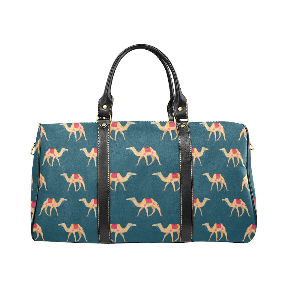Camel pattern blue blackground Travel Bag