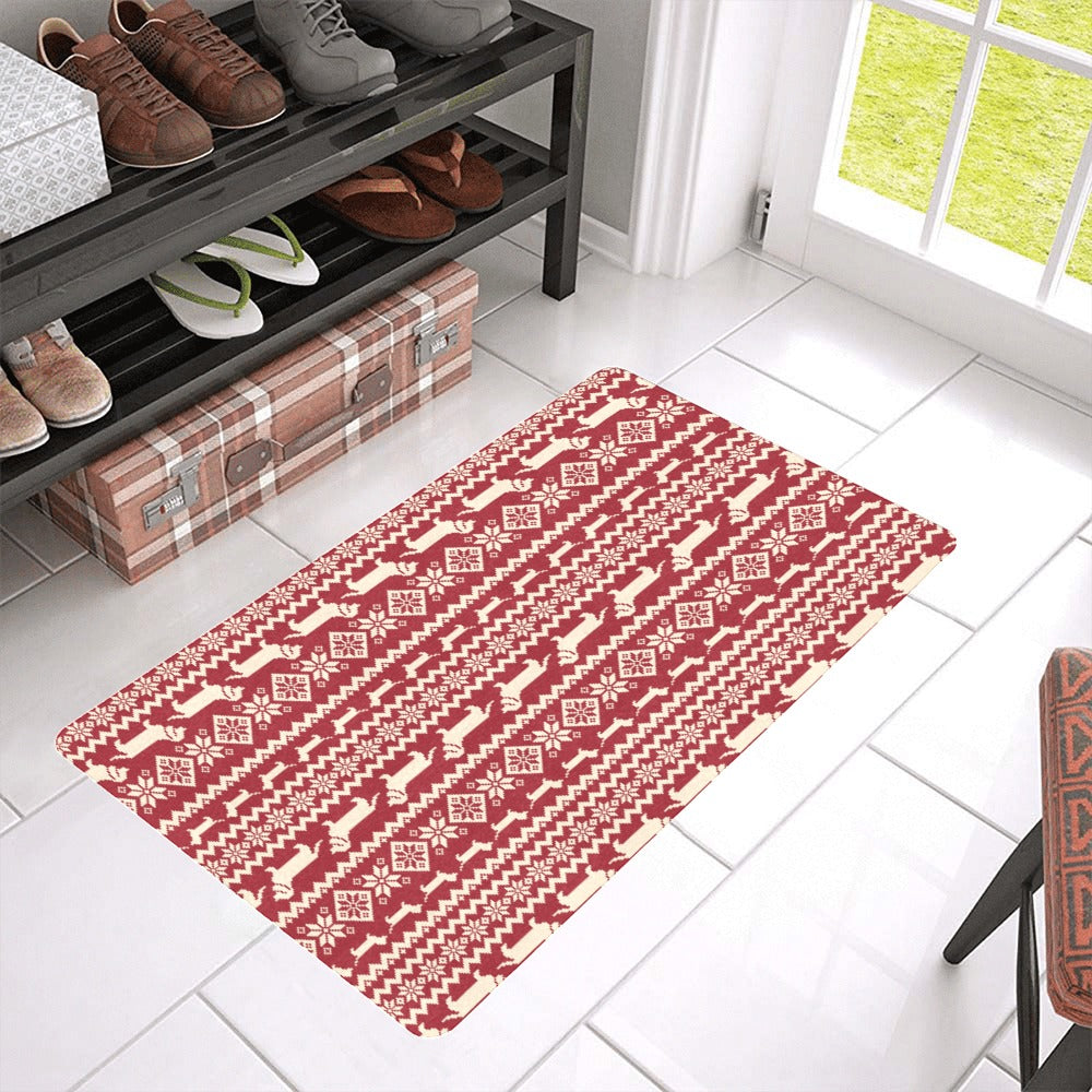 Dachshund Nordic pattern Doormat