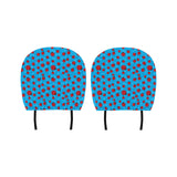 Ladybug Pattern Print Design 02 Car Headrest Cover