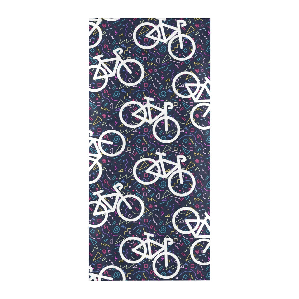 Bicycle Pattern Print Design 03 Beach Towel