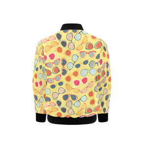 Sun Glasses Pattern Print Design 05 Kids' Boys' Girls' Bomber Jacket