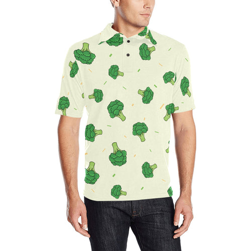 Broccoli pattern Men's All Over Print Polo Shirt