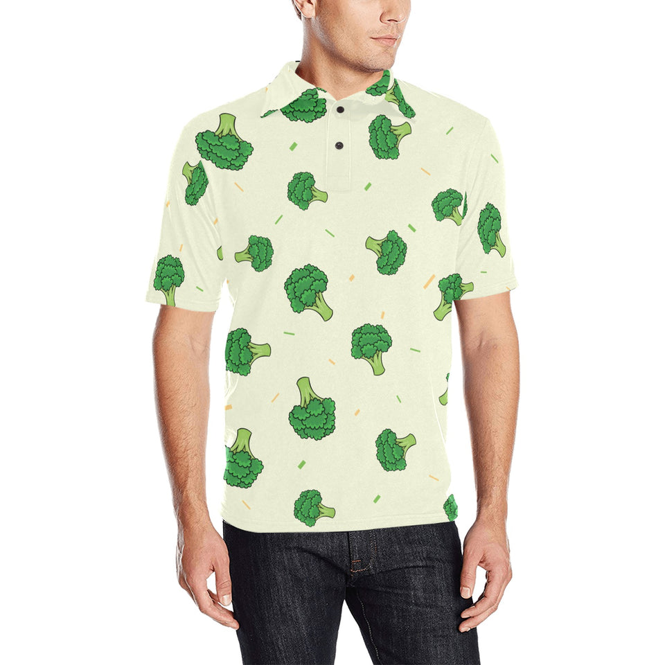 Broccoli pattern Men's All Over Print Polo Shirt