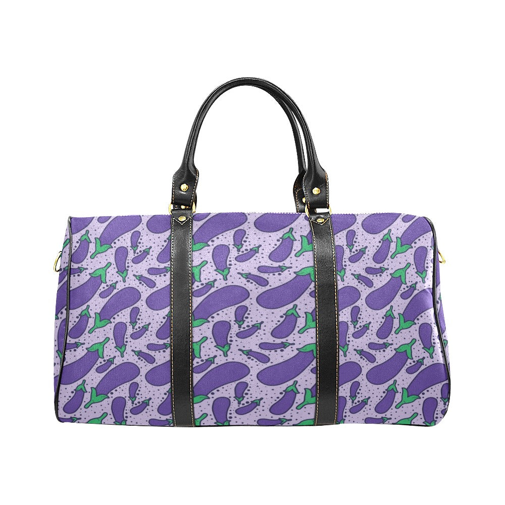 Eggplant Pattern Print Design 03 Travel Bag