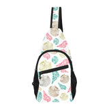 Colorful shell pattern All Over Print Chest Bag