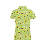 Snail Pattern Print Design 01 Women's All Over Print Polo Shirt
