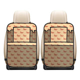 Sausage Pattern Print Design 03 Car Seat Back Organizer