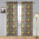 Music Notes Pattern Print Design 05 Gauze Curtain