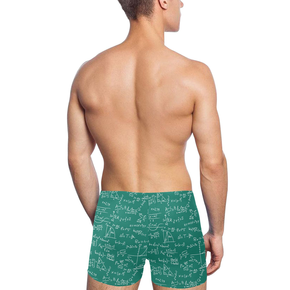 Math Pattern Print Design 01 Men's Swimming Trunks