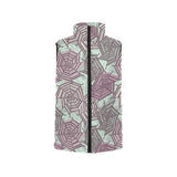 Spider web cobweb design color pattern Women's Padded Vest