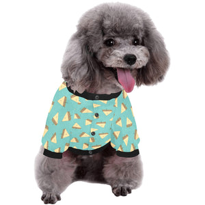 Sandwich Pattern Print Design 03 All Over Print Pet Dog Round Neck Fuzzy Shirt