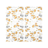 Cute beagle dog pattern background Gauze Curtain