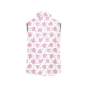Pig Pattern Print Design 03 Men's Padded Vest