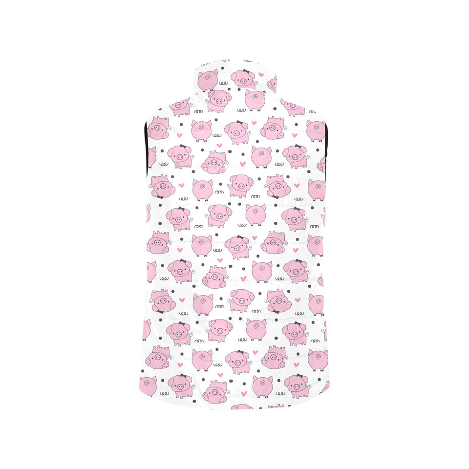 Pig Pattern Print Design 03 Men's Padded Vest