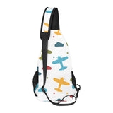 Airplane star cloud colorful All Over Print Chest Bag